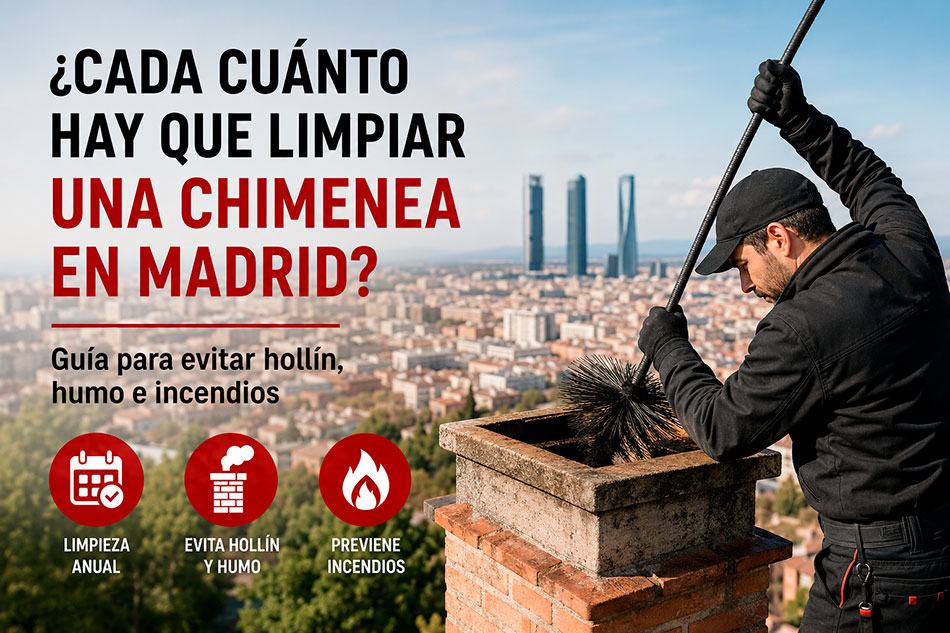 Limpiar chimenea en Madrid