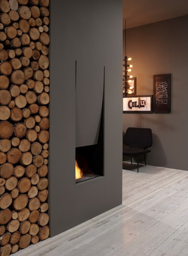 Chimeneas originales. Incrustada en la pared