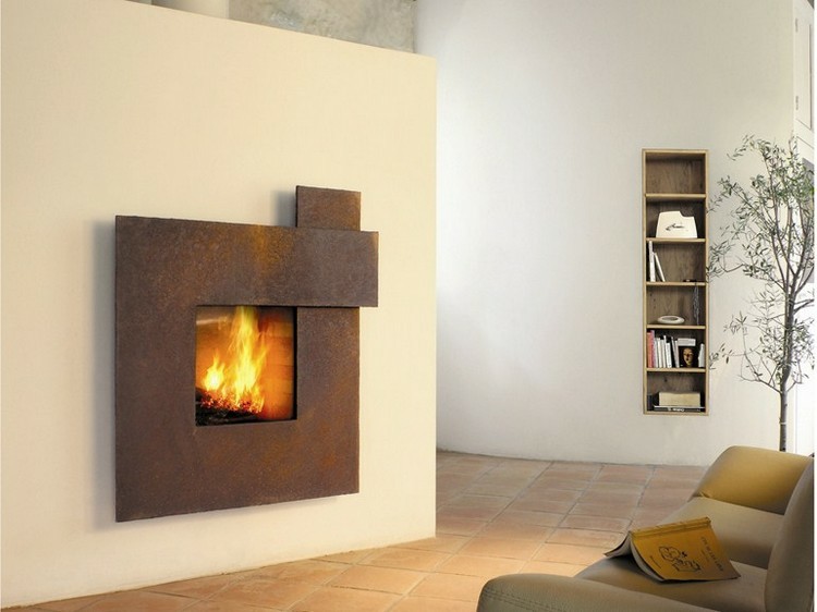 Chimeneas originales. Incrustada en la pared