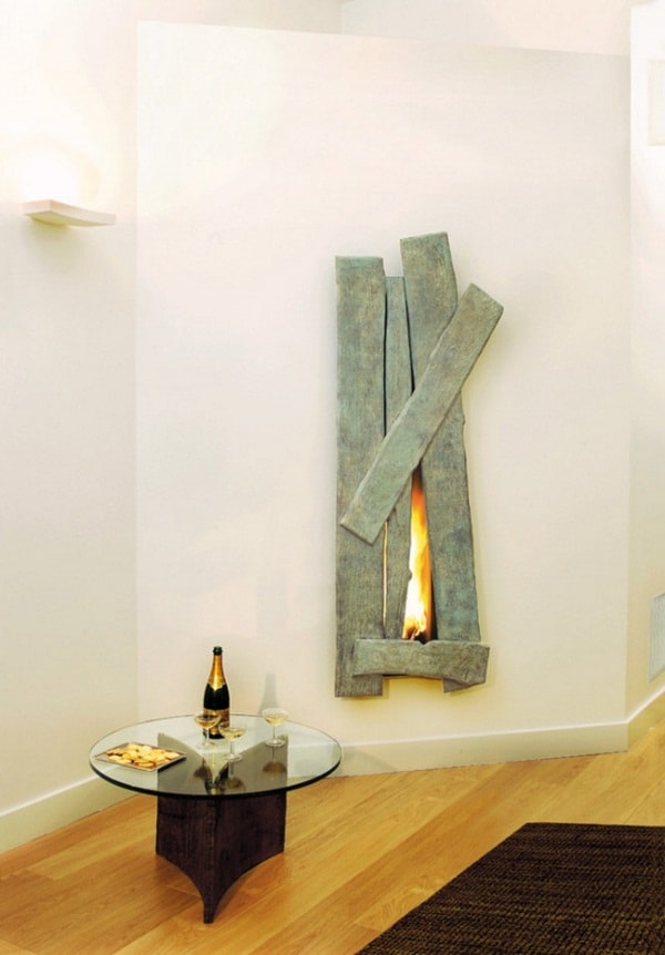 Chimeneas originales. Incrustada en la pared