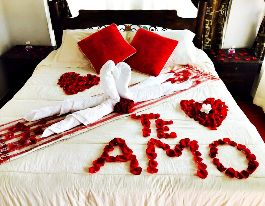 cama te amo San Valentín